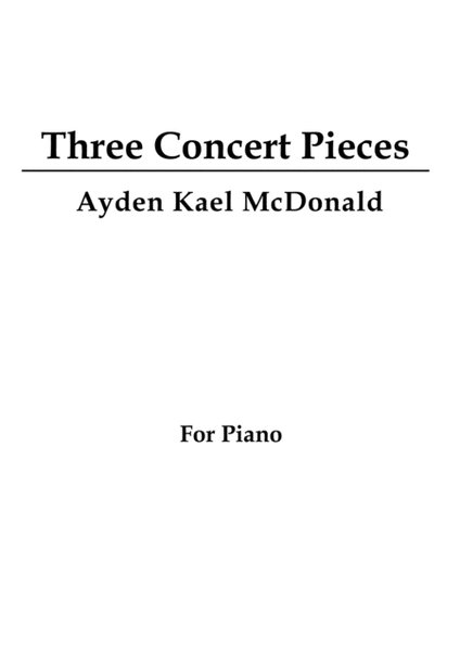 Three Concert Pieces