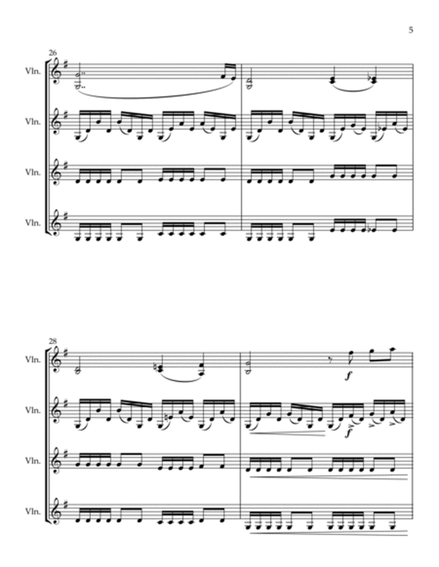 Danny Boy (arranged for Violin Quartet) image number null