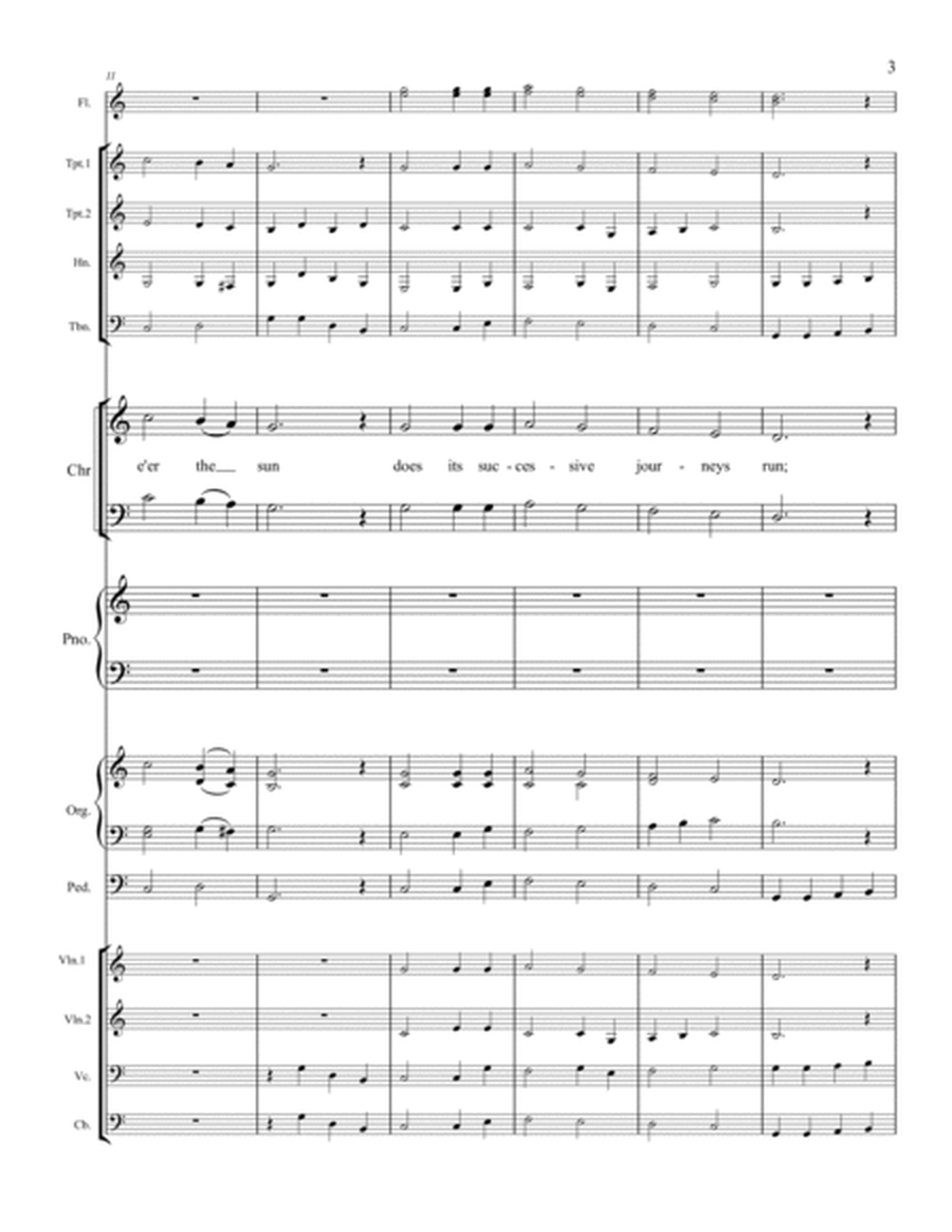 Jesus Shall Reign - Choir, Brass Quartet, String Quartet, Flutes, Piano and Organ image number null