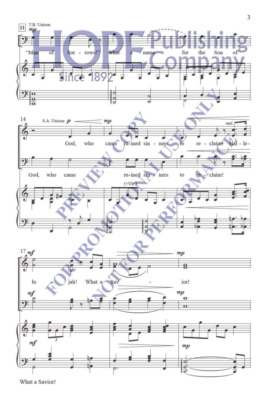 What a Savior! Choir scores gallery preview page 4
