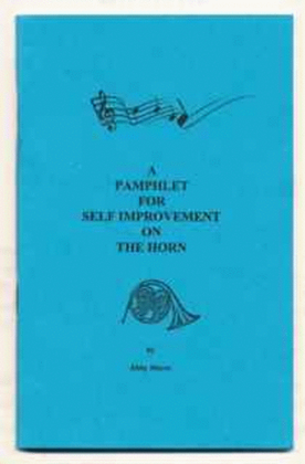 Book cover for Pamphlet for Self Development on the Horn