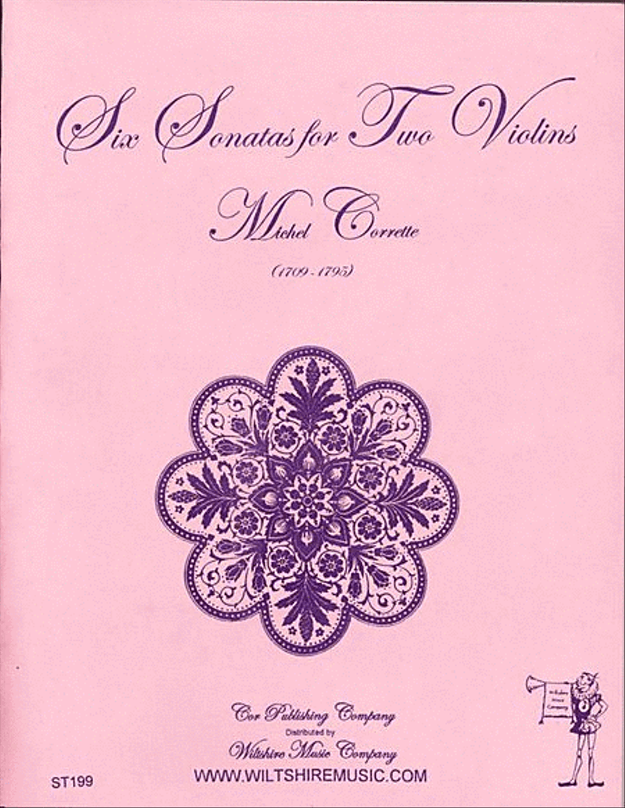 Six Sonatas for two Violins String Duet scores gallery preview page 1