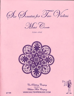 Book cover for Six Sonatas for two Violins