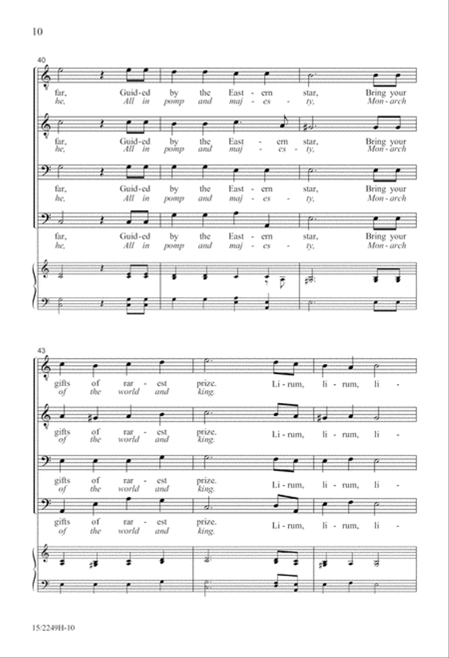 Lirum Lirum TTBB scores gallery preview page 10