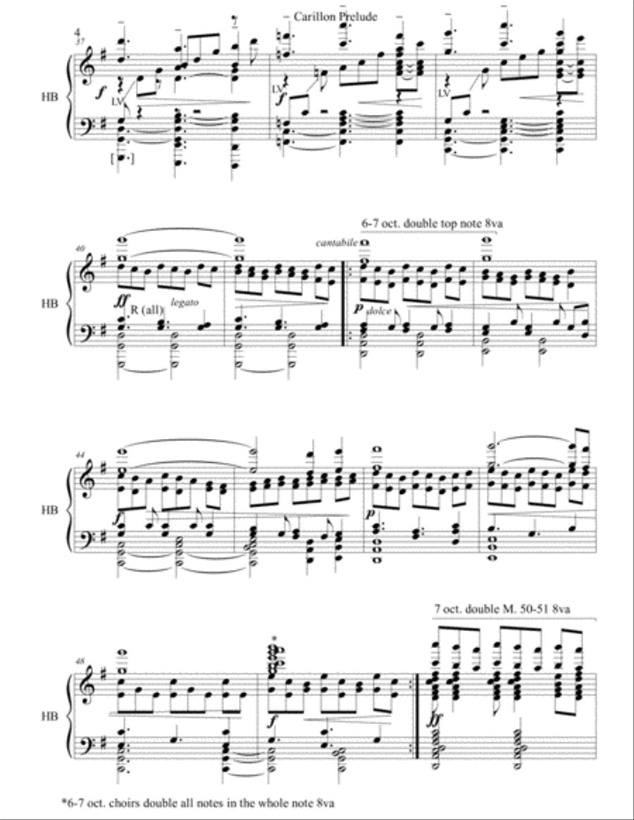 Carillon Prelude Handbell Choir scores gallery preview page 4