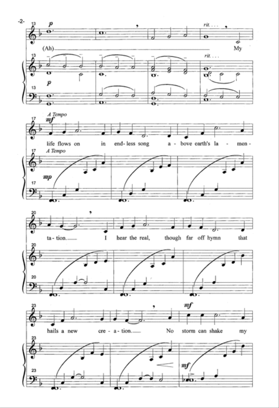 How Can I Keep From Singing SSA scores gallery preview page 2