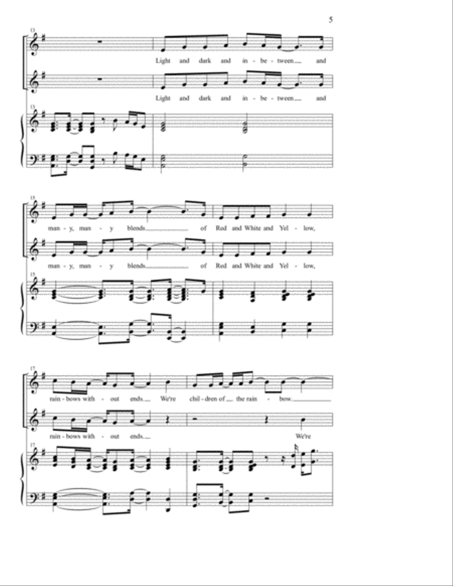 Children of the Rainbow SA scores gallery preview page 4