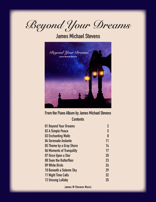 Beyond Your Dreams - Piano Book