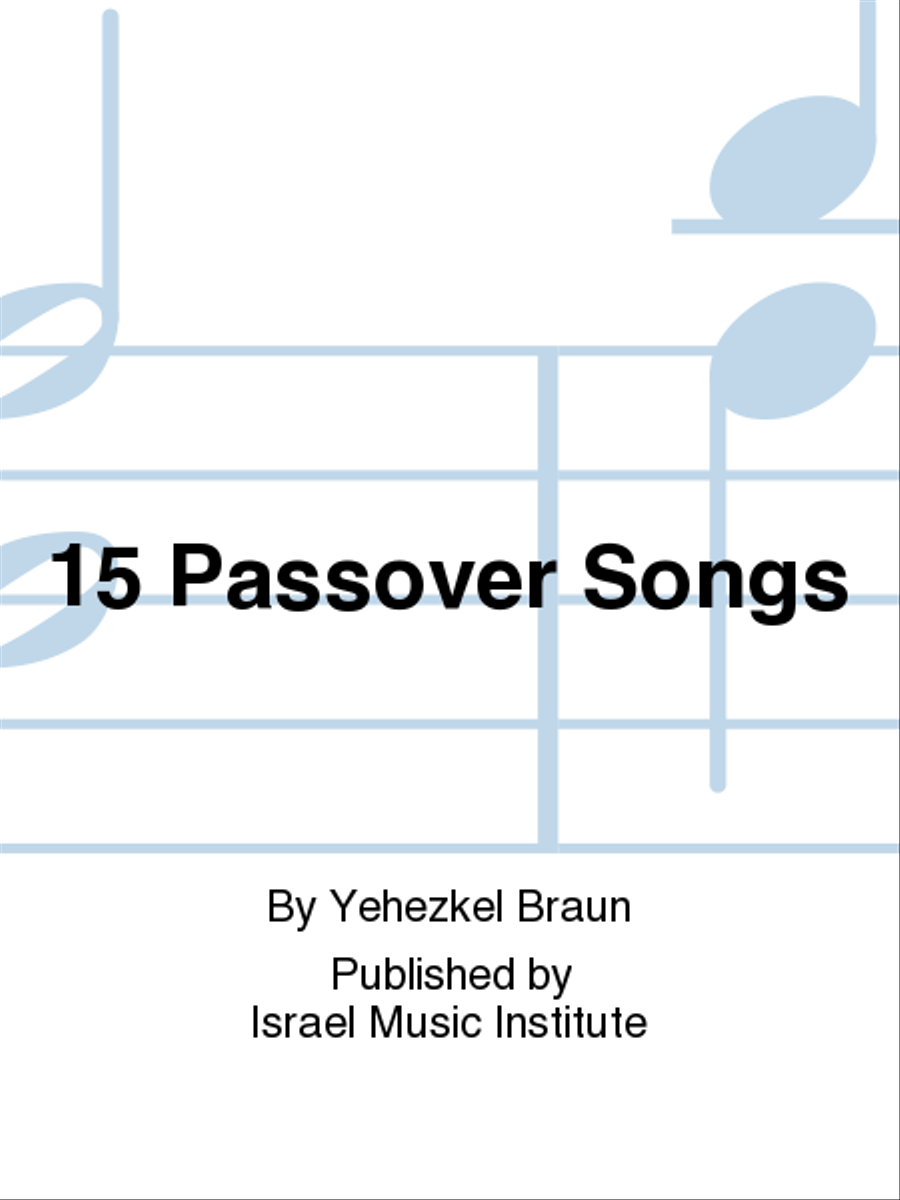 15 Passover Songs 4-Part scores gallery preview page 1