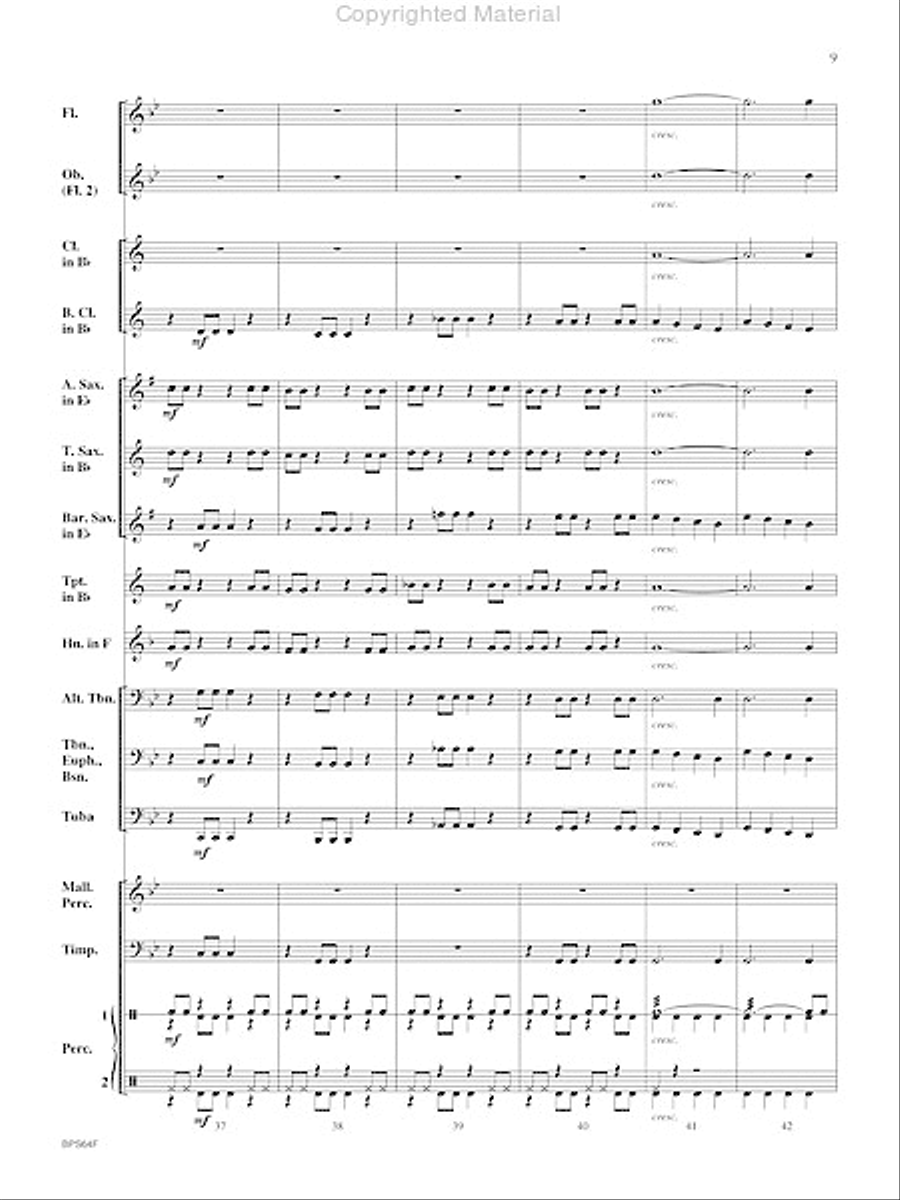 Antagonist Concert Band scores gallery preview page 10