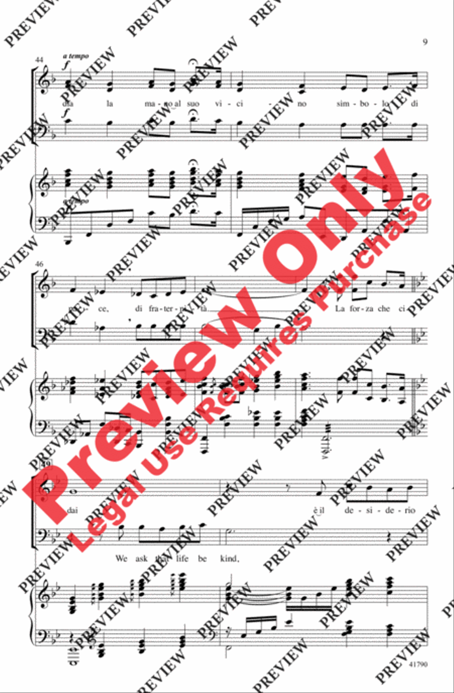 The Prayer 3-Part scores gallery preview page 9