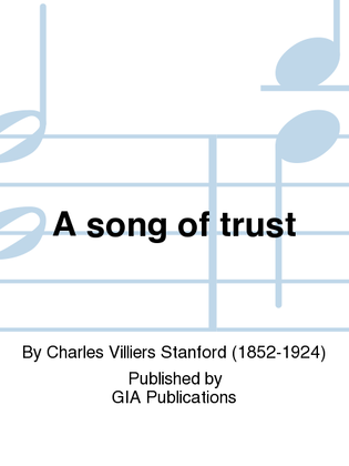 Book cover for A song of trust