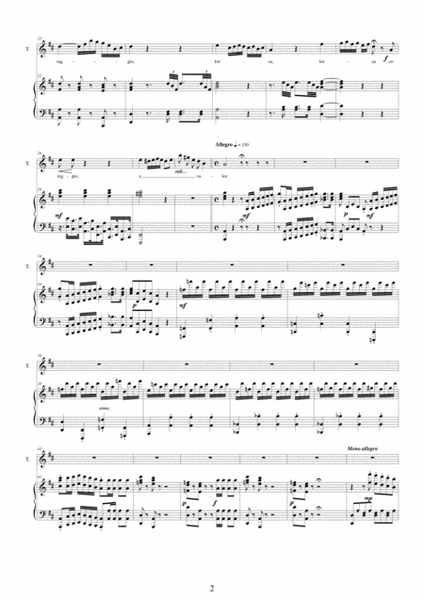 Rossini-La gazza ladra (Act 1s5) Vieni fra queste braccia - tenor and piano image number null