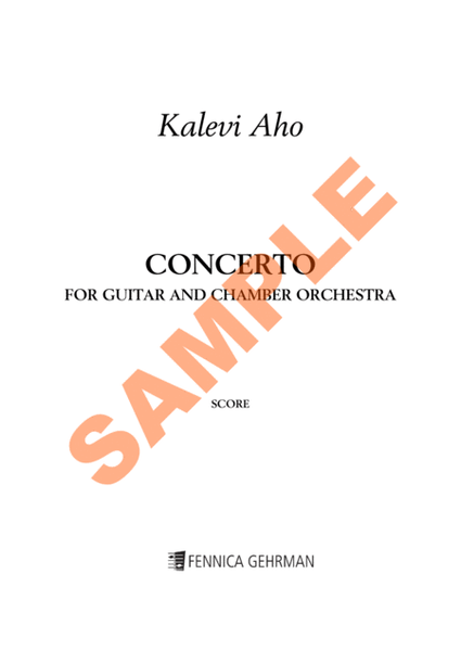 Concerto for guitar and chamber orchestra - Full score