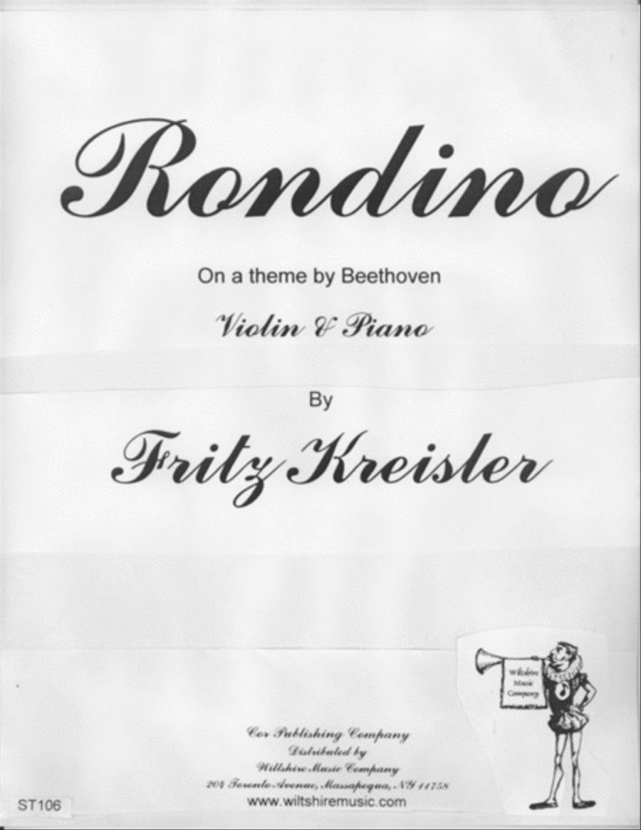 Rondino on a theme by Beethoven Violin Solo scores gallery preview page 1