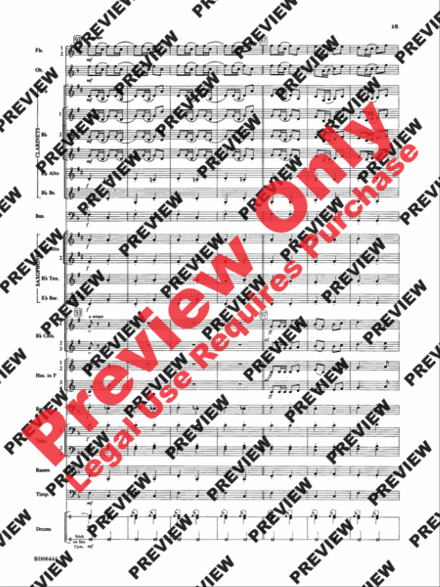 Lethbridge Overture Concert Band scores gallery preview page 16