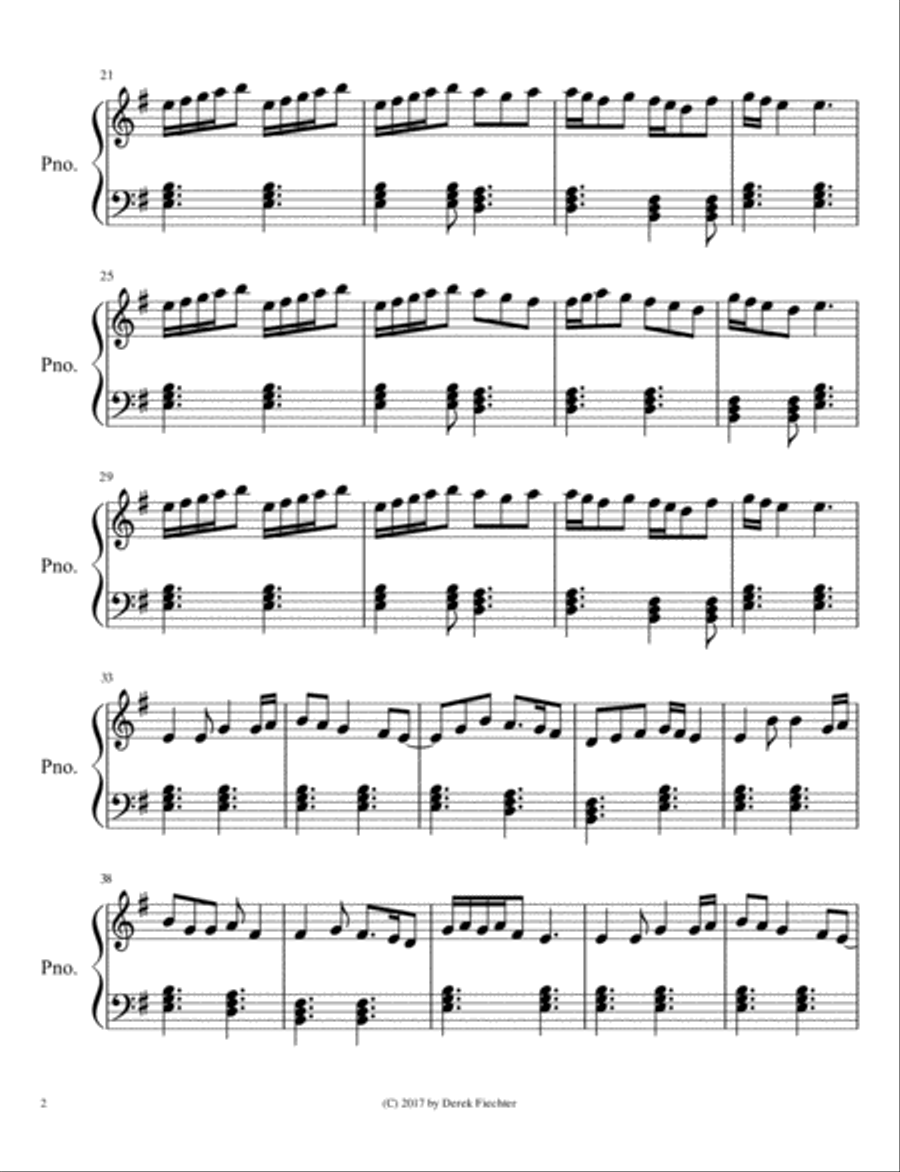 Noble Oak Manor Piano Solo scores gallery preview page 2