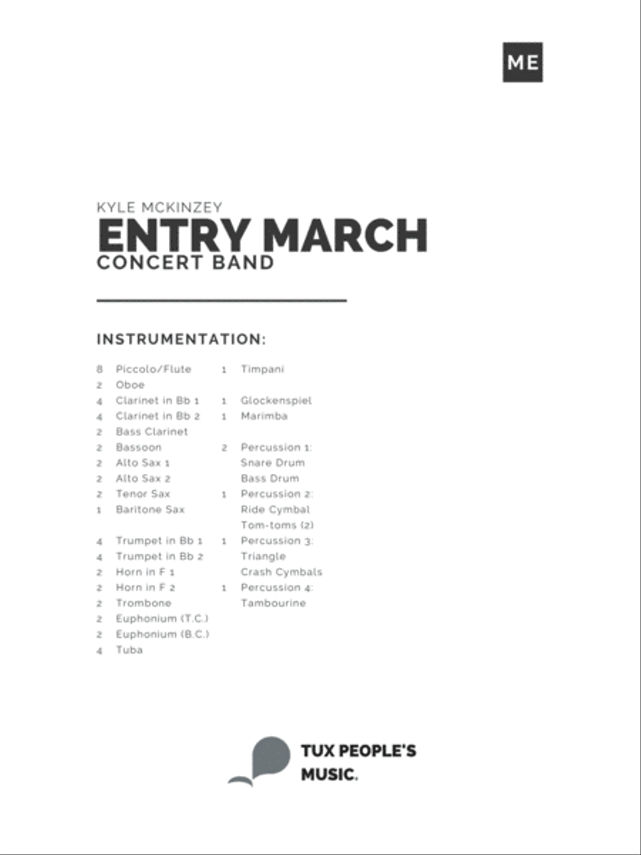 Entry March Concert Band scores gallery preview page 2