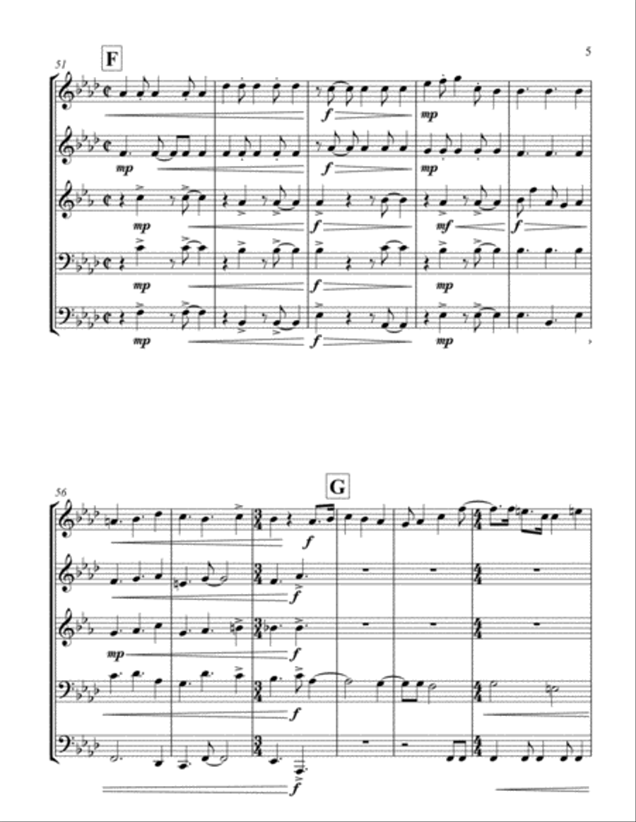 Danza Hispano Brass Ensemble scores gallery preview page 5
