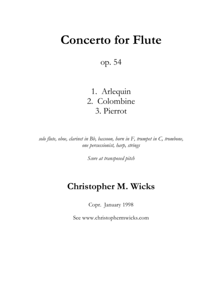 Concerto for Flute image number null