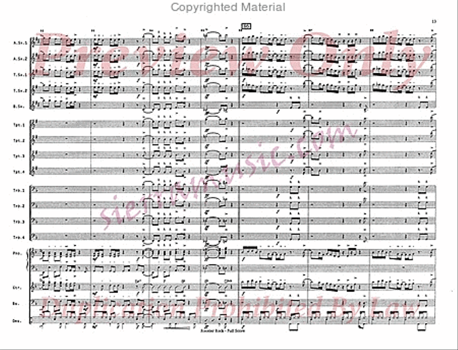 Rooster Parade Big Band scores gallery preview page 14