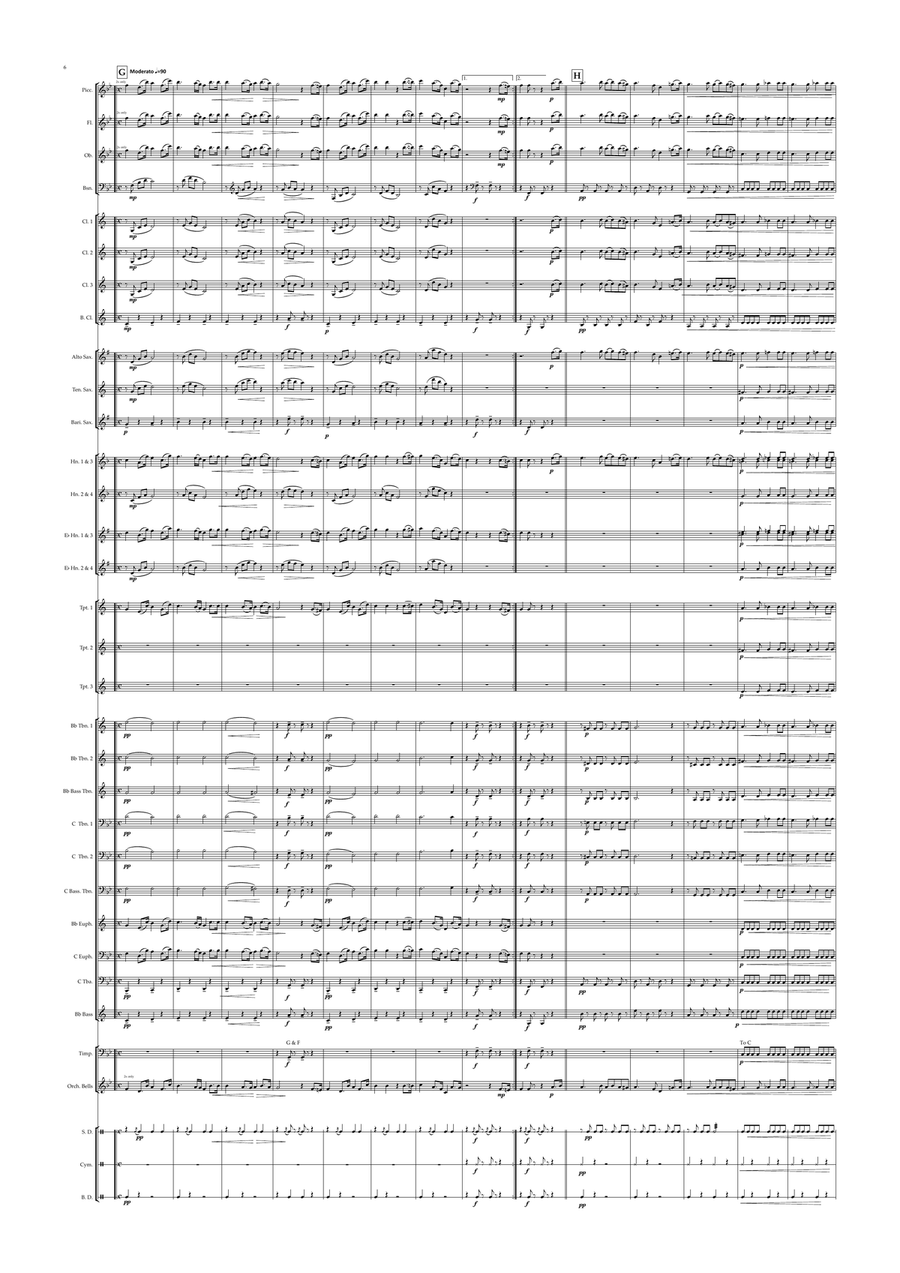 Uruguayan National Anthem for Concert/Symphonic/Military/Wind Band (World National Anthem Series) Concert Band scores gallery preview page 6