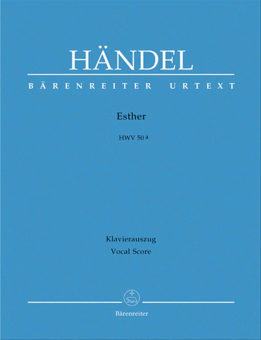 Esther HWV 50a Mixed Choir scores gallery preview page 1