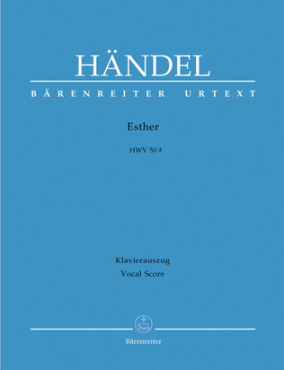 Book cover for Esther HWV 50a