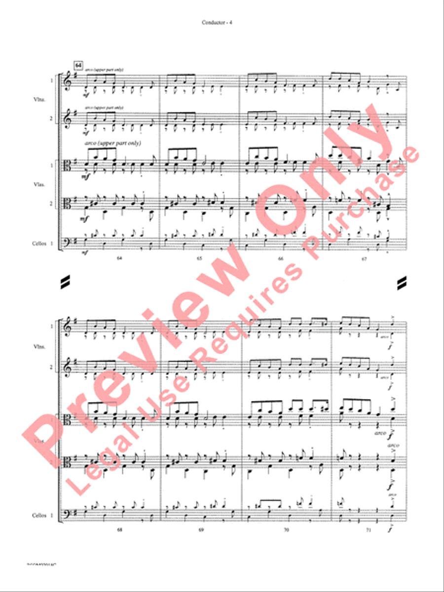 Christmas in the Round (A Holiday Prism for String Orchestra) String Orchestra scores gallery preview page 6