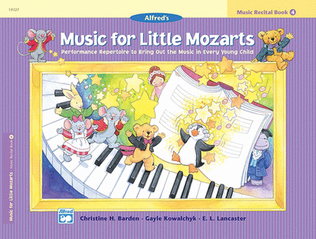 Book cover for Music for Little Mozarts Recital Book, Book 4
