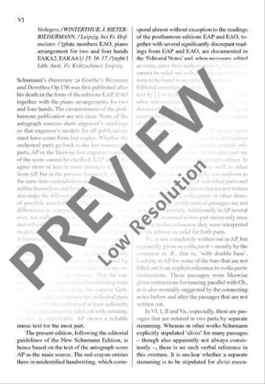 Overture zu Goethes Hermann und Dorothea Orchestra scores gallery preview page 7