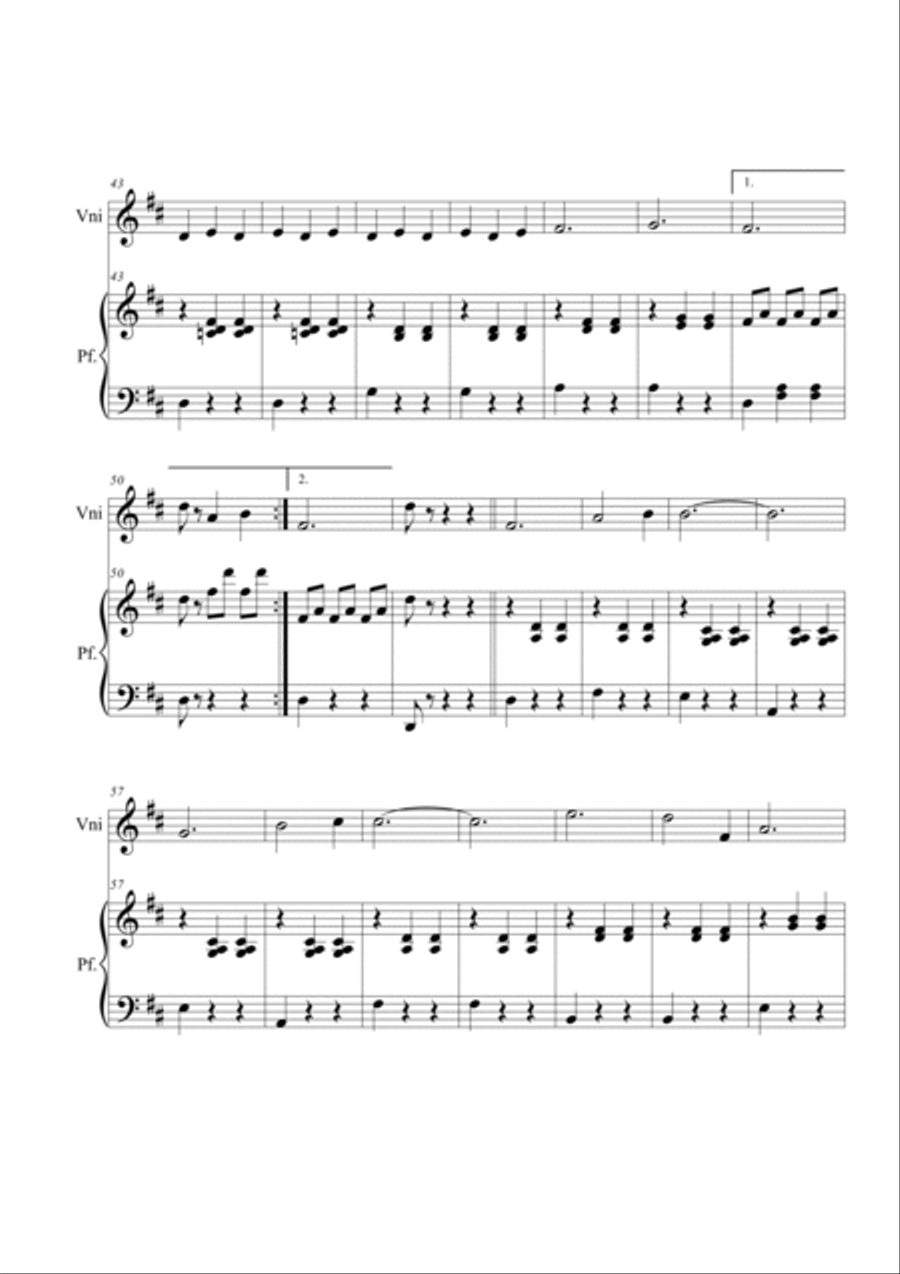 The Skaters waltz. Violin and piano Violin Solo scores gallery preview page 3