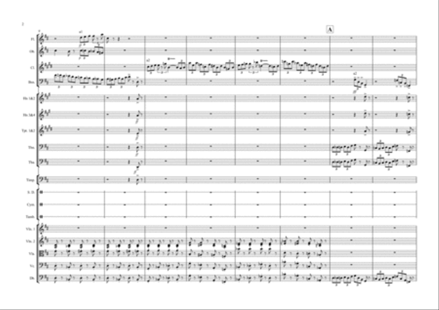 Symphony No.5 Op.21 (The Comic!) Full Orchestra scores gallery preview page 2