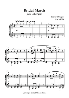 Wagner - Bridal March(With Note name)