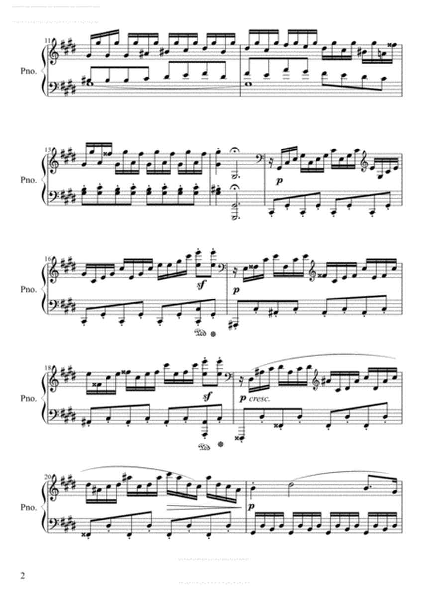 Beethoven-Moonlight Sonata N014,C# minor Op27 No2, 3rd movement(original version) image number null