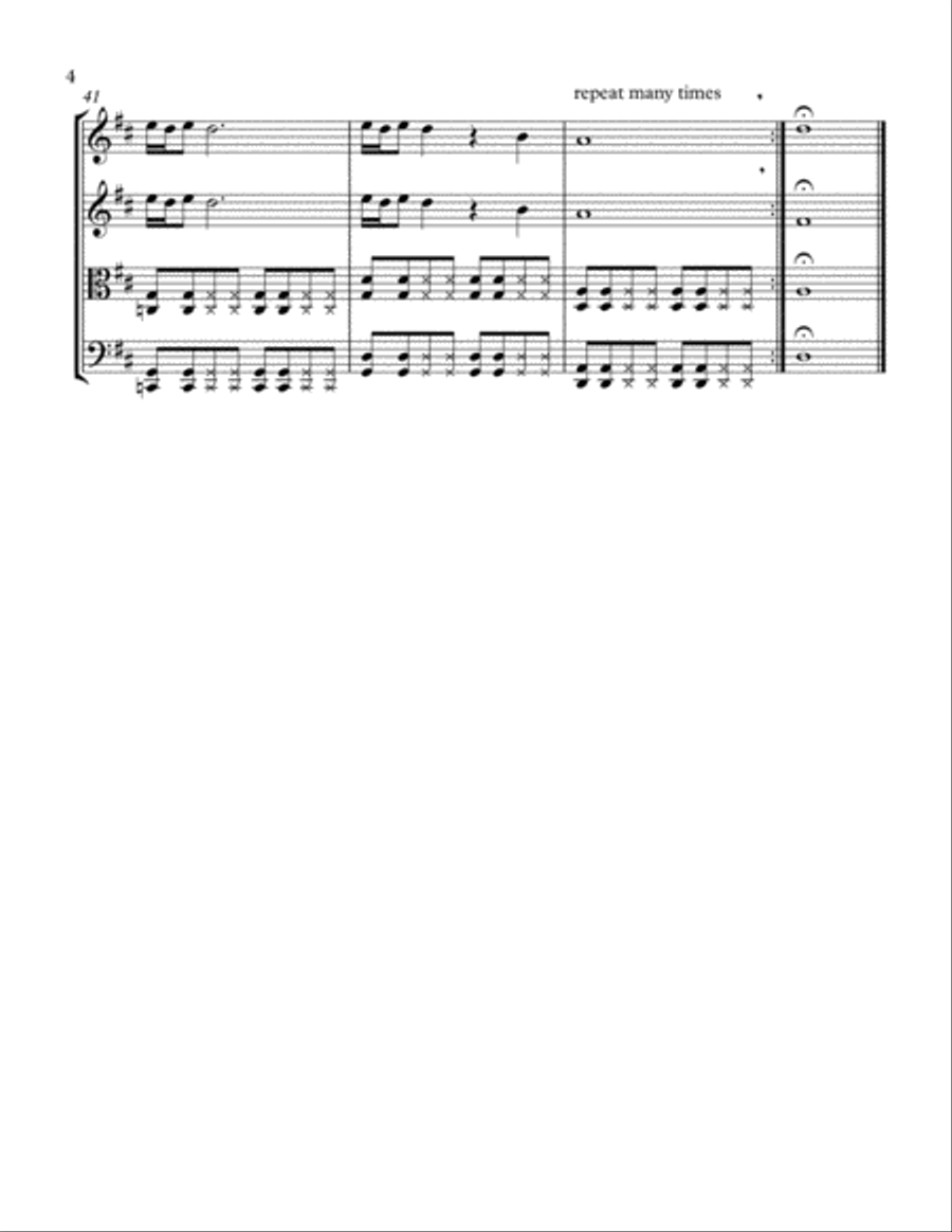 Hey Jude String Quartet scores gallery preview page 5