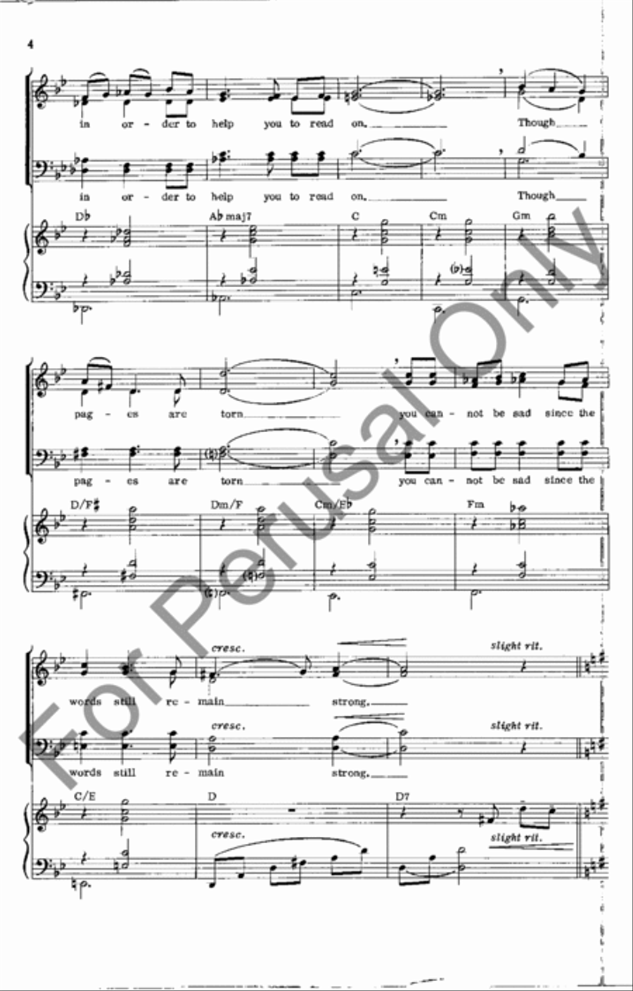 Your Book Of Life 4-Part scores gallery preview page 4