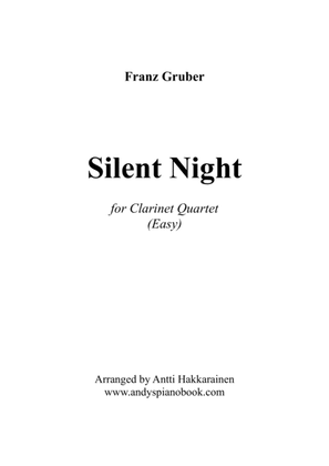 Book cover for Silent Night - Clarinet Quartet (Easy)