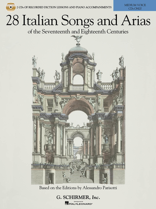 Book cover for 28 Italian Songs & Arias of the 17th and 18th Centuries - Medium Voice