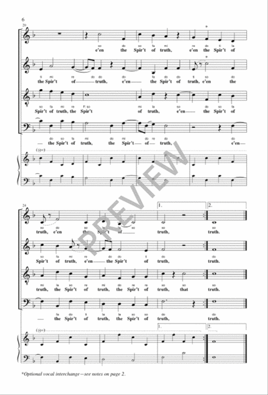 If Ye Love Me 4-Part scores gallery preview page 6