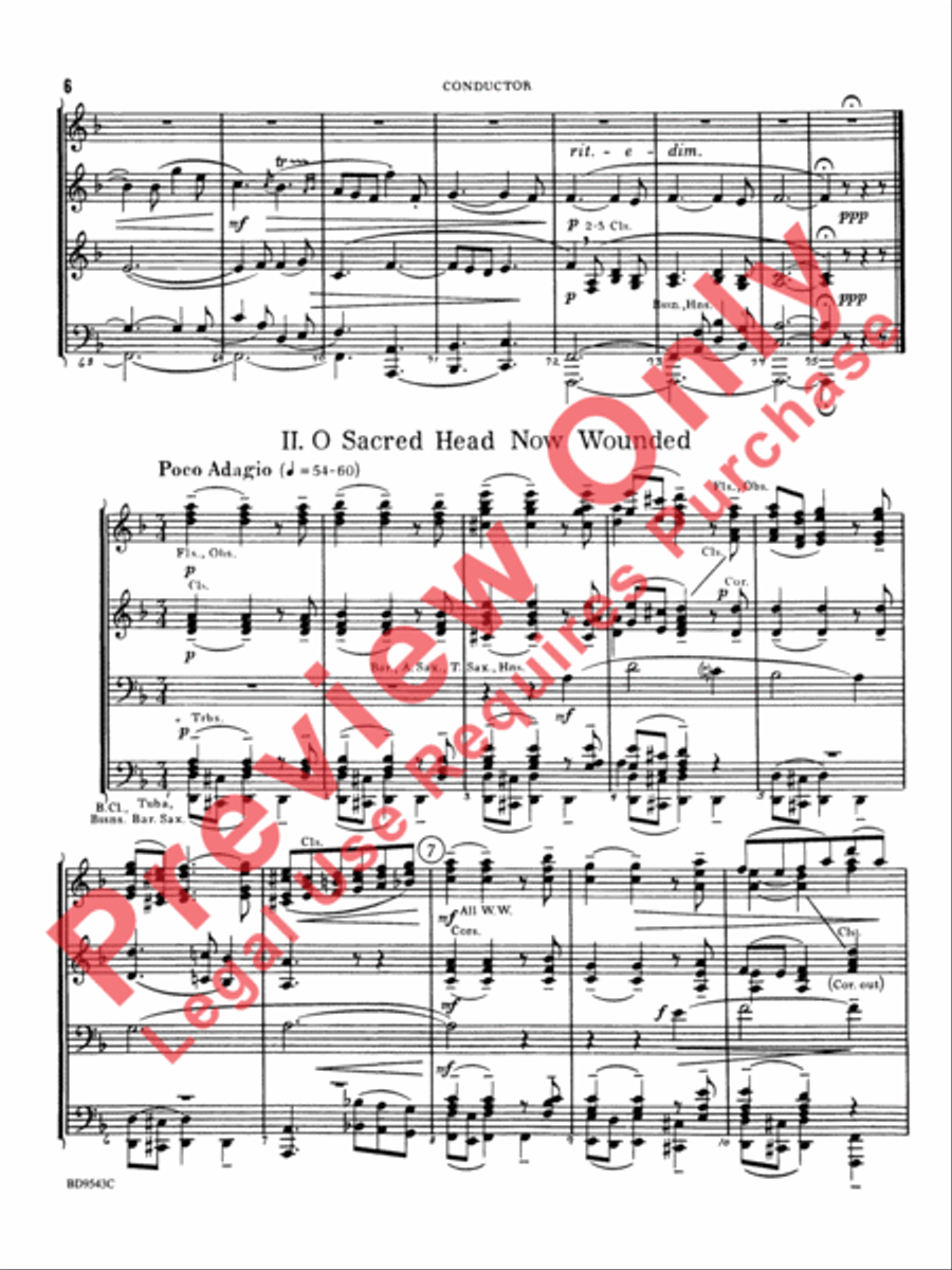Three Chorale Preludes Three Chorale Preludes Concert Band scores gallery preview page 7