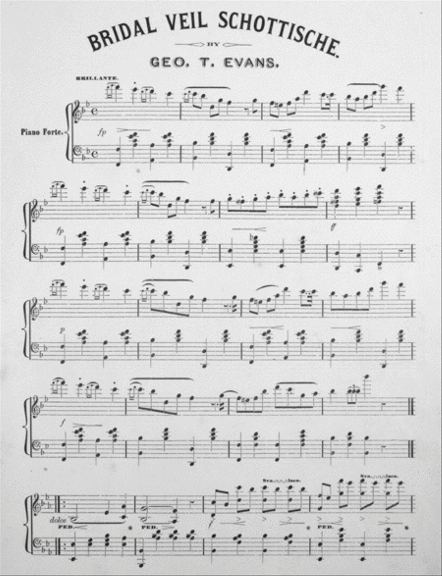 Bridal Veil Schottische Piano Solo scores gallery preview page 2