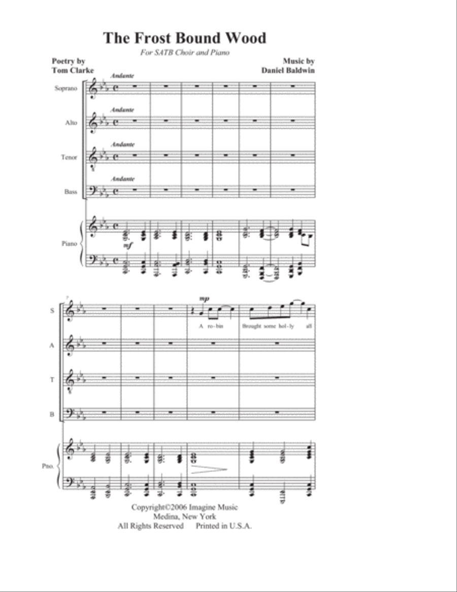 The Frost Bound Wood The Frost Bound Wood 4-Part scores gallery preview page 1