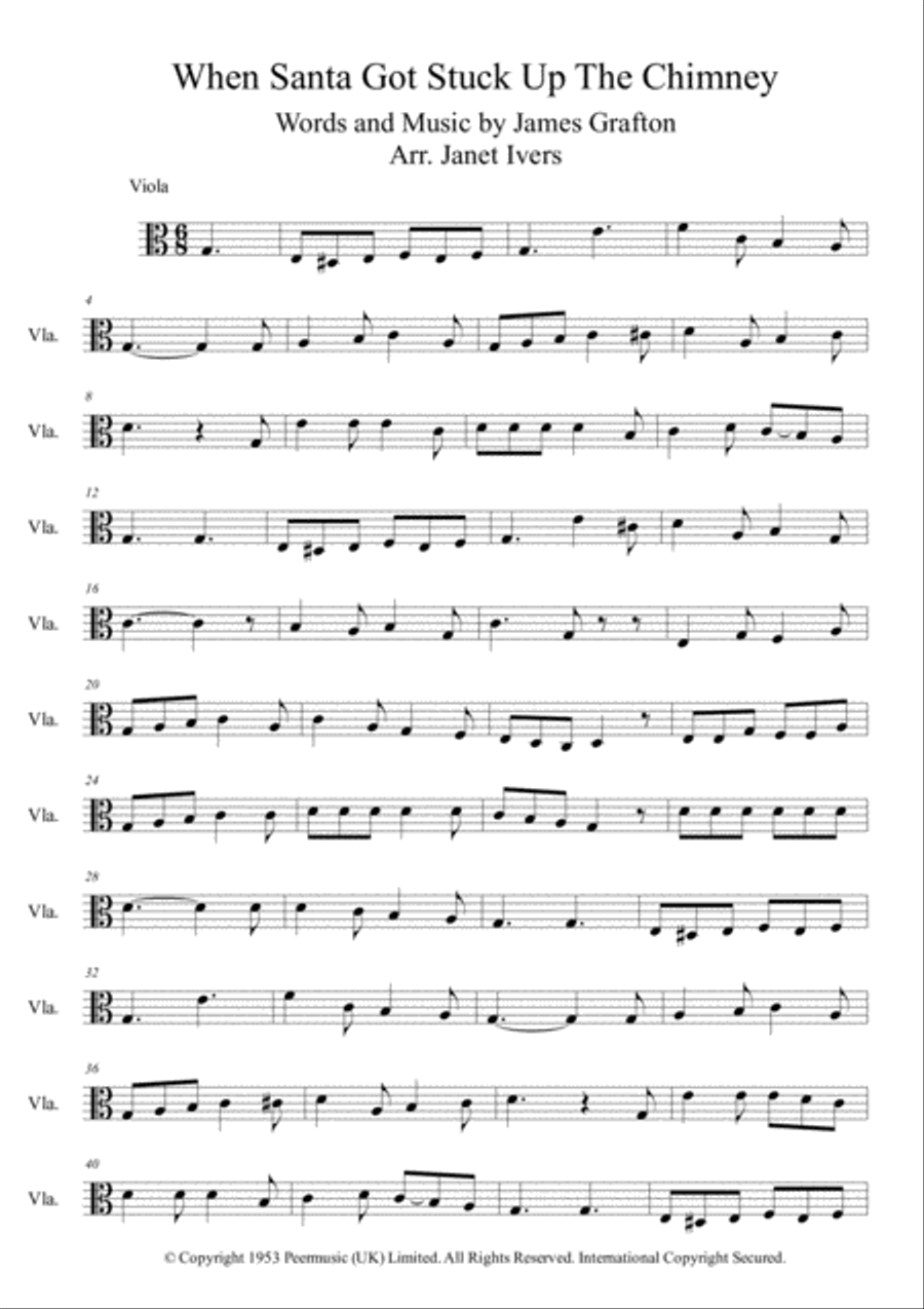 When Santa Got Stuck Up The Chimney Large Ensemble scores gallery preview page 3