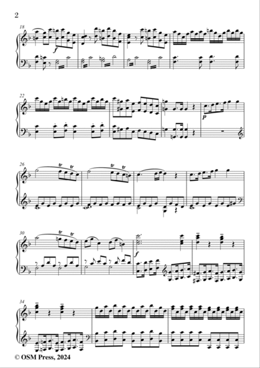 Capuzzi-Double Bass Concerto(1st Movement),in F Major,for Cello and Piano Double Bass scores gallery preview page 4