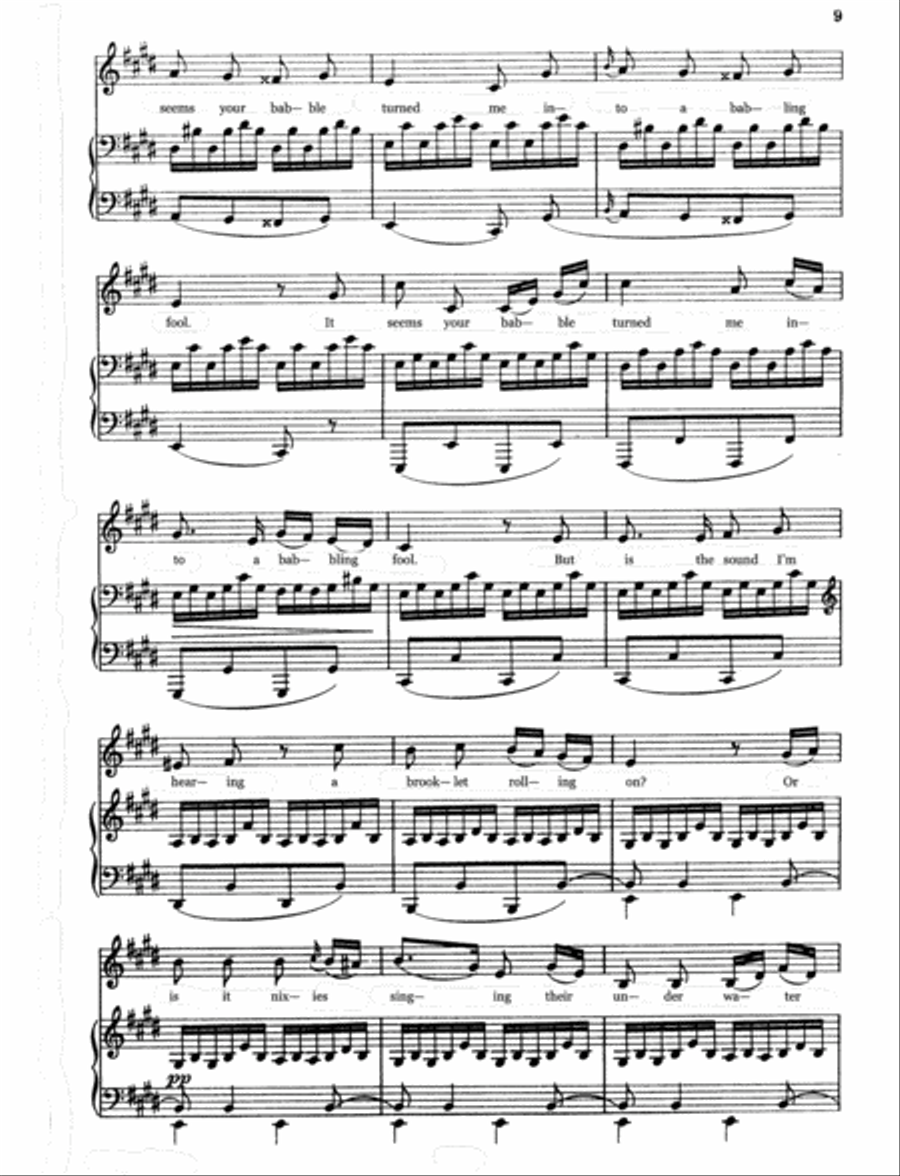 The Lovely Miller Maid (Die schöne Müllerin) English version (Low Voice) Low Voice scores gallery preview page 6