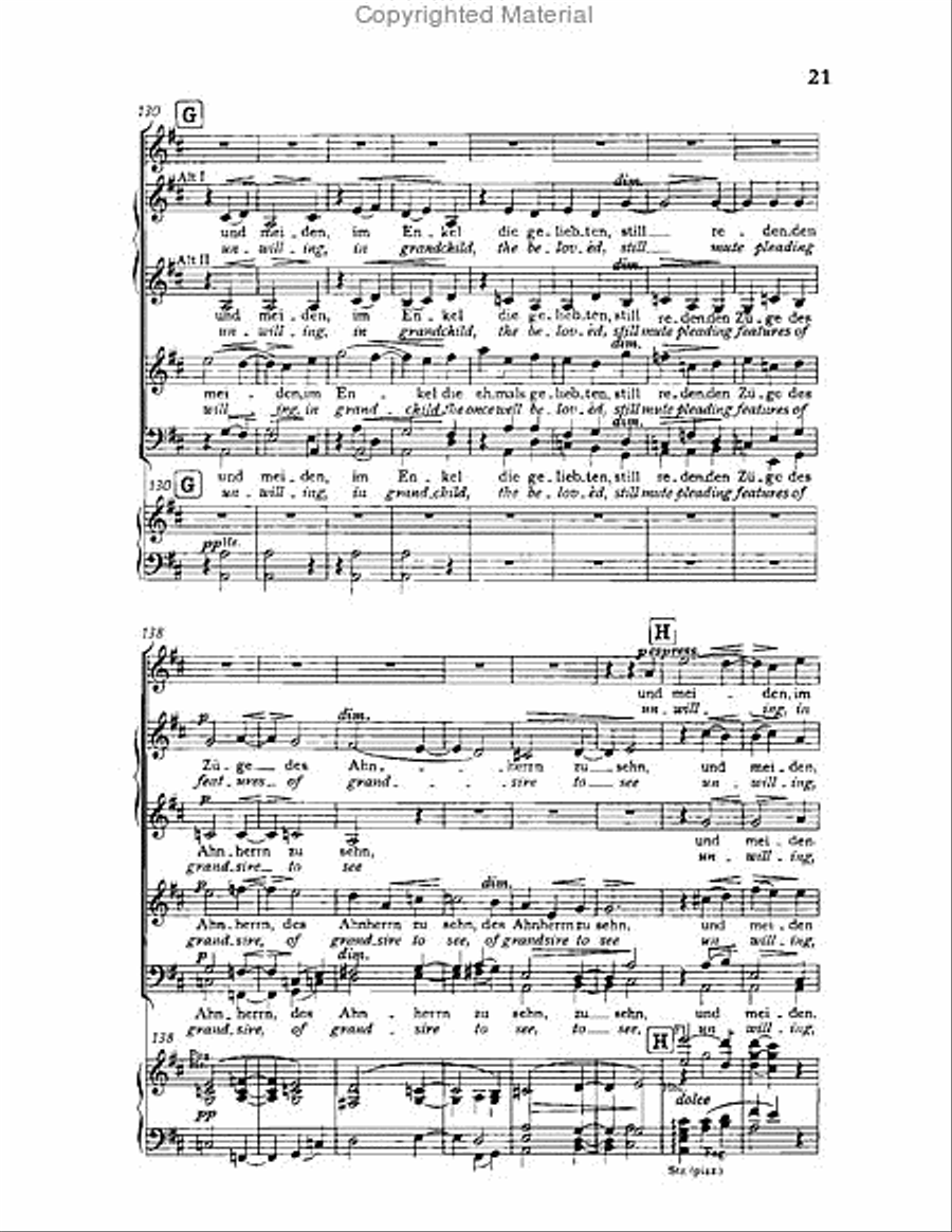 Gesang der Parzen, Op.89 Choir scores gallery preview page 21