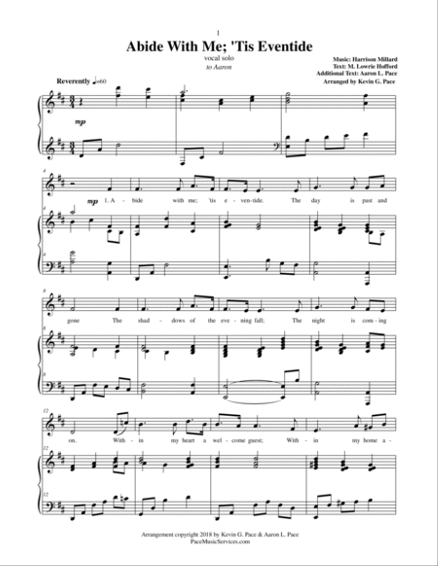 Abide With Me; 'Tis Eventide - vocal solo Vocal Duet scores gallery preview page 2