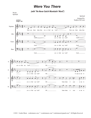 Were You There (with "He Never Said A Mumbalin' Word") (SATB)