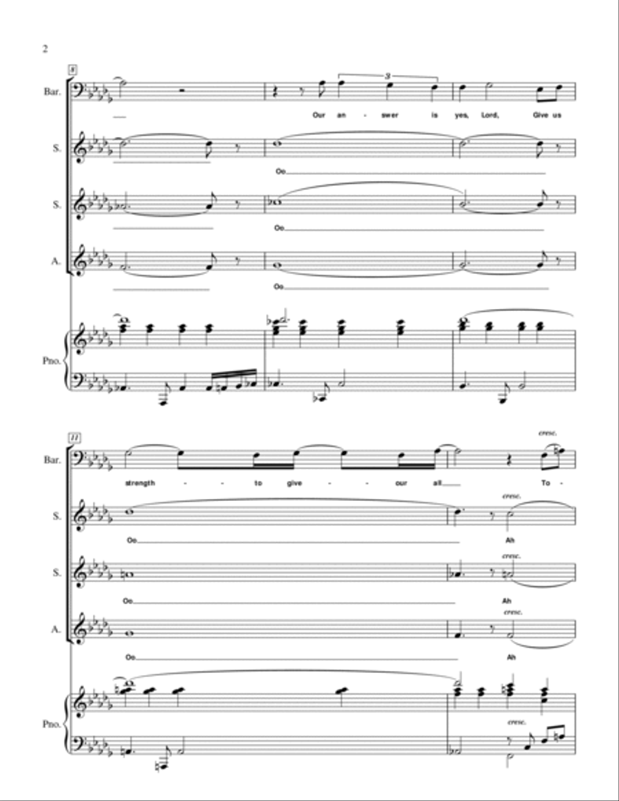 Lord, Make a Way Choir scores gallery preview page 2